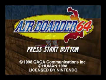 Airboarder 64 (Europe) screen shot title